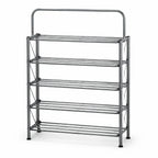 Foldable Shoe Rack with Wall Hanging