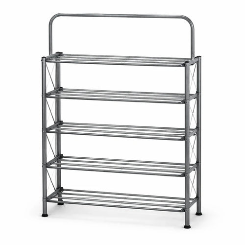 Foldable Shoe Rack with Wall Hanging