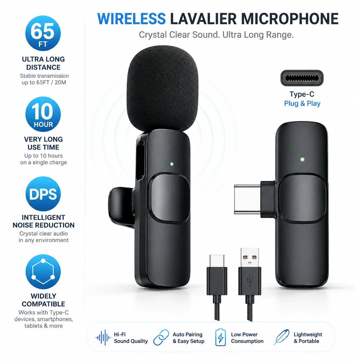 K8 Collar Wireless Microphone