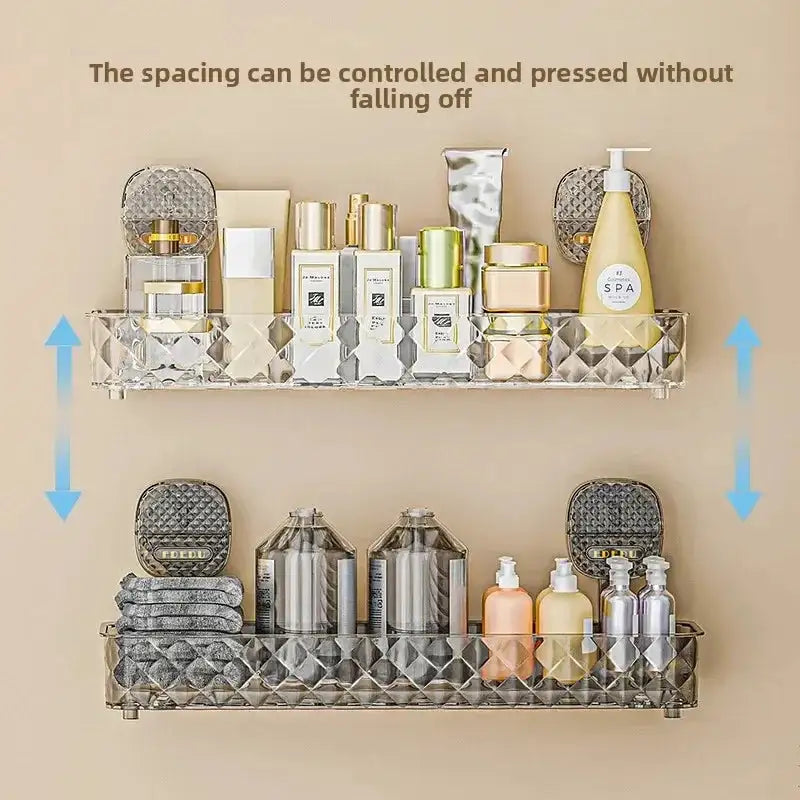 Luxury Suction Bathroom Shelf with Hooks
