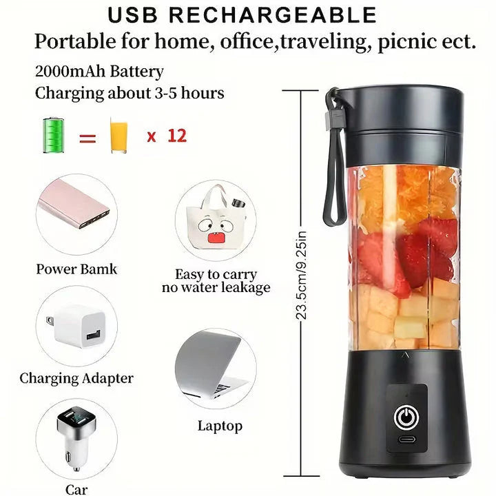 Mini Portable USB Electric Blender & Fruit Juicer