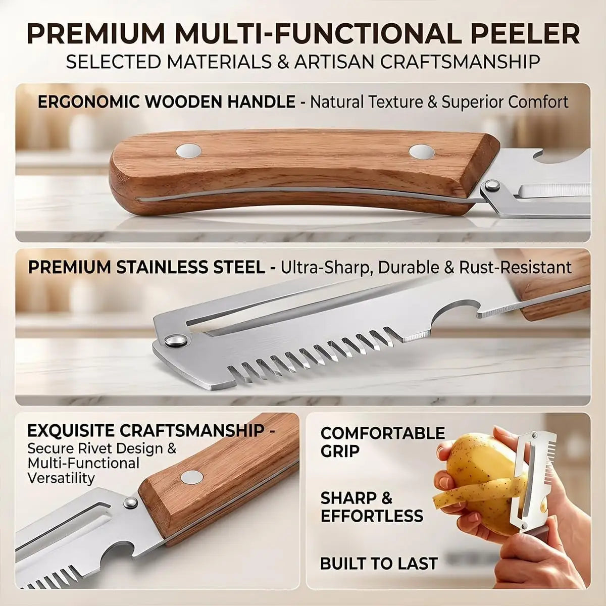 3-in-1 Vegetable Peeling Knife