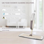 Spray Mop System with Microfiber Pads Reusable Flat Mop
